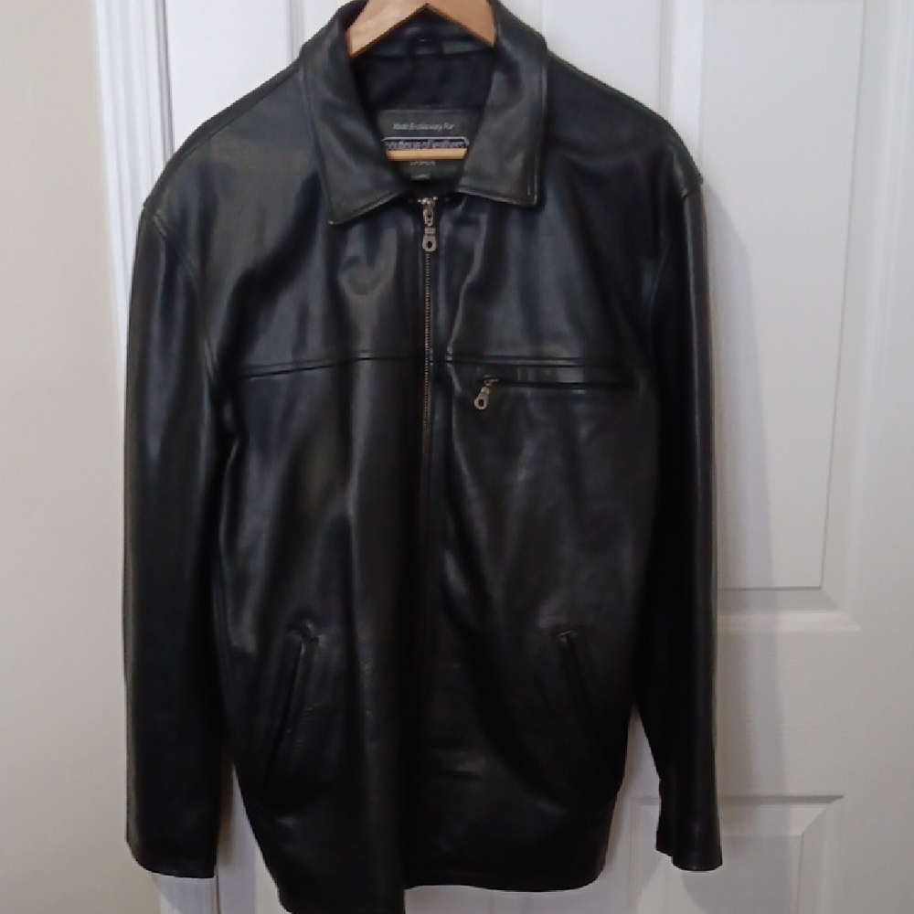 Men's Black Leather Jacket